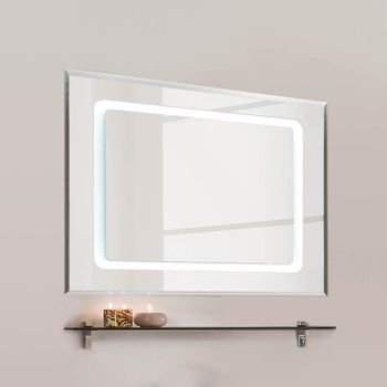 Зеркало Aquaton Римини 100 1A136902RN010 с подсветкой с сенсорным выключателем с подогревом — фото 2, Зеркала в ванную комнату