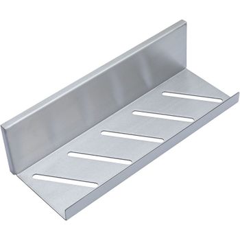 Металлическая полка Aquanet Магнум 30 334113 Сталь браш — фото 1, Полки для ванной и душа