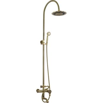 Душевая система ZorG Antic A 402DS-BR Бронза — фото 1, Душевые стойки