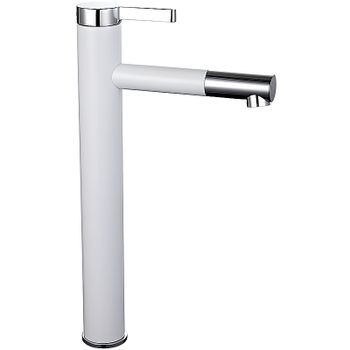 Смеситель для раковины Frap H52 F1052-15 Белый Хром — фото 1, Смесители для раковины