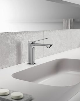 Смеситель для раковины Paffoni Tilt TI071CR Хром — фото 2, Смесители для раковины