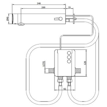 Смеситель для раковины Nofer 07361M.B Хром — фото 2, Смесители для раковины
