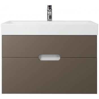 Тумба под раковину Creto Malibu 80 7-1078Cap подвесная Capuchino — фото 1, Тумбы под раковину