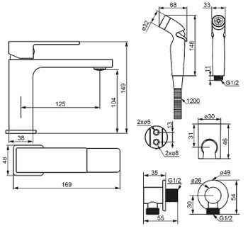 Смеситель для раковины Damixa Gala 530300000 Хром — фото 4, Смесители для раковины