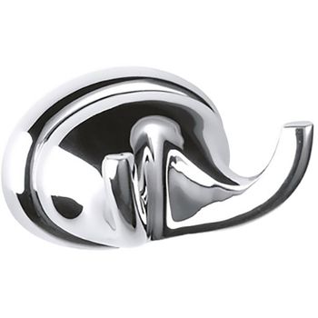 Двойной крючок Remer 900 NV50CR Хром — фото 1, Крючки для полотенец