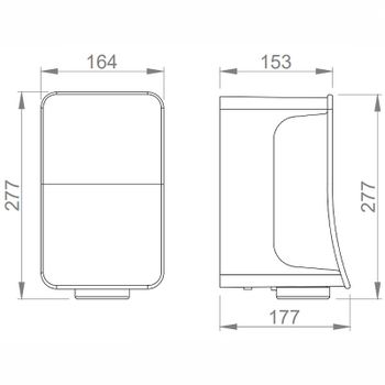 Сушилка для рук Nofer Fusion 01871.N Черная — фото 3, Сушилки для рук