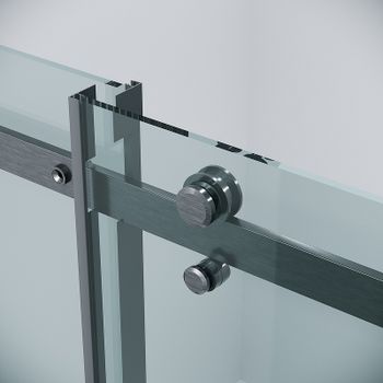 Душевая дверь Grossman Classic 110 100.K33.04.110.42.00 профиль Графит сатин стекло прозрачное — фото 9, Раздвижные душевые двери