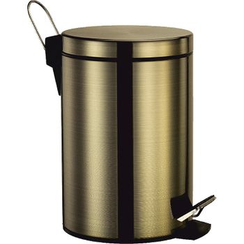 Ведро для мусора WasserKRAFT K-633LB Светлая бронза — фото 1, Мусорные ведра