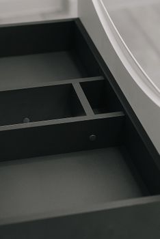 Тумба с раковиной Bond Wave 80 T01800-S05W подвесная Белая глянцевая — фото 7, Тумбы с раковиной