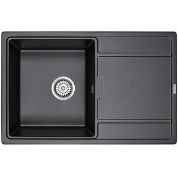 Кухонная мойка Paulmark Flugen 50-780 PM217850-BL Черная — фото 1, Кухонные мойки