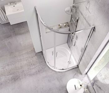 Душевой поддон из искусственного камня Ravak Elipso Pro 90х90 XA237701010WM Белый матовый — фото 3, Душевые поддоны из искусственного камня