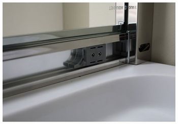 Душевой уголок Aquanet Delta NPE2142 90х90 профиль Хром стекло прозрачное — фото 3, Душевые уголки четверть круга