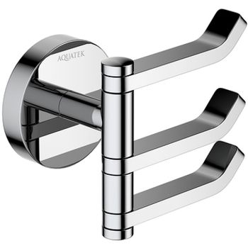 Тройной крючок Aquatek Бетта AQ4632CR Хром — фото 1, Крючки для полотенец