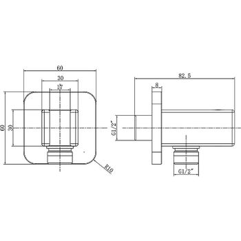Душевая система Vincea VSFW-433TI4GM с термостатом Вороненая сталь — фото 17, Встраиваемые душевые комплекты