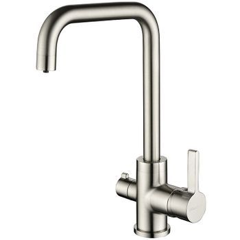 Смеситель для кухни Paulmark Logas Lo213021-NI Никель — фото 1, Смесители для кухни