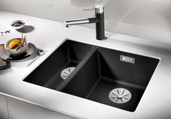 Кухонная мойка Blanco Subline 340/160-U R 523558 Антрацит — фото 2, Кухонные мойки