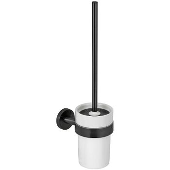 Ершик для унитаза Remer Guest GS66CFP Черный брашированный хром — фото 1, Ершики для унитаза