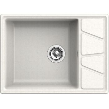 Кухонная мойка GranFest Vertex GF-V-680L Белая — фото 2, Кухонные мойки