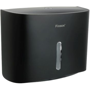 Диспенсер для бумажных полотенец Fixsen Hotel FX-31027F Черный — фото 1, Диспенсеры бумажных полотенец