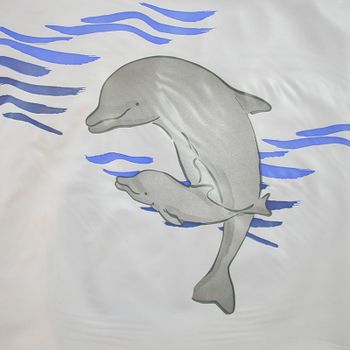 Штора для ванны Ridder Delphin 200х180 Синяя — фото 2, Шторы для ванной