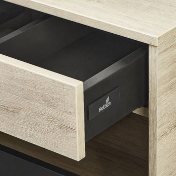 Тумба под раковину Aquaton Лофт Урбан 65 1A254001LQX60 подвесная Cерый графит Дуб орегон — фото 9, Тумбы под раковину