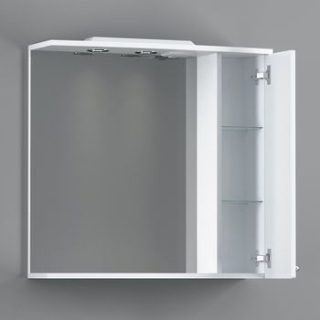 Зеркало со шкафом Damixa RedBlu Palace One 75 M41MPR0751WG с подсветкой Белый — фото 2, Зеркальные шкафы в ванную