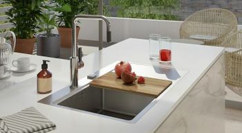 Кухонная мойка Alveus Pure 50L KMB-90 860x525 1103652 Брашированная сталь — фото 3, Кухонные мойки