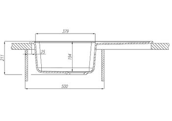 Кухонная мойка Aquaton Аманда 78 1A712832AD240 Жемчуг — фото 5, Кухонные мойки