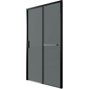 Душевая дверь Grossman Style 130 100.K33.05.130.21.10 профиль Черный матовый стекло тонированное — фото 11, Раздвижные душевые двери