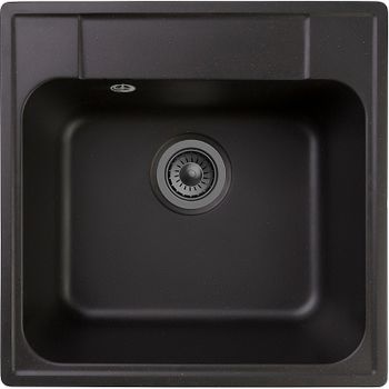 Кухонная мойка Reflection Etude 48 RF0353BL Черная — фото 1, Кухонные мойки