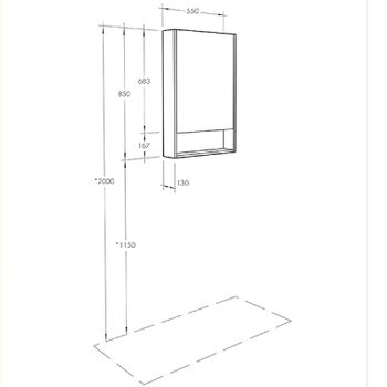Зеркальный шкаф Aquaton Сканди 55 1A252102SD010 Белый — фото 4, Зеркальные шкафы в ванную