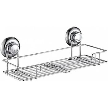 Полка корзина Frap F39 F3907 Хром — фото 1, Полки для ванной и душа
