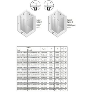 Душевой уголок New Trendy New Soleo Chrome 100х70 D-0146A/D-0090B профиль Хром стекло прозрачное — фото 8, Прямоугольные душевые уголки