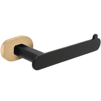 Держатель туалетной бумаги Rav Slezak Yukon YUA0402CMATZ Черный матовый Золото — фото 1, Держатели туалетной бумаги