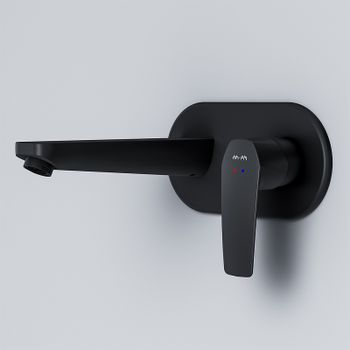 Смеситель для раковины AM.PM Gem F90A72222 Черный матовый — фото 1, Смесители для раковины