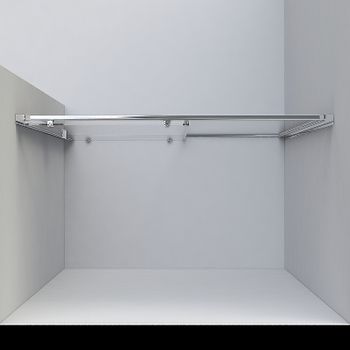 Душевая дверь Vincea Garda VDS-1G120CHB 120 профиль Черный стекло шиншилла — фото 3, Раздвижные душевые двери