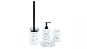 Дозатор жидкого мыла Fixsen Teddy FX-600-1 Белый Черный — фото 3, Дозаторы