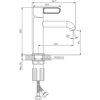 Смеситель для раковины Splenka S03.10.09 Графит матовый — фото 2, Смесители для раковины