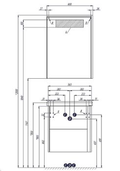 Зеркальный шкаф Aquaton Стоун 60 R 1A231502SX850 с подсветкой Сосна арлингтон — фото 6, Зеркальные шкафы в ванную