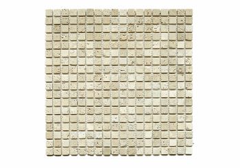 Каменная мозаика Orro Mosaic Stone Travertine Classic Tum. 4мм 30,5х30,5 см — фото 1, Мозаика