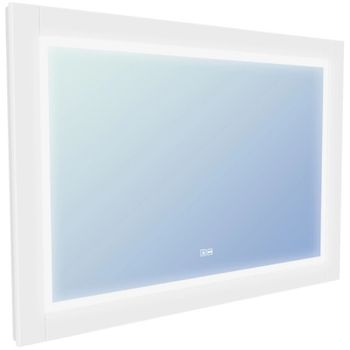 Зеркало Iddis Oxford 100 ЗЛП112 с подсветкой Белое — фото 1, Зеркала в ванную комнату