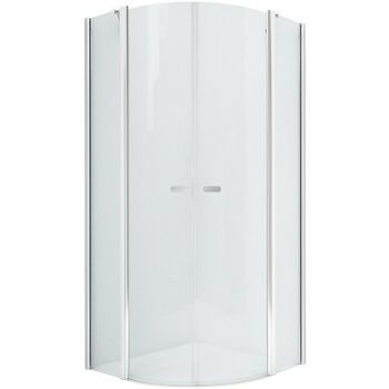 Душевой уголок New Trendy New Soleo Chrome 90х90 K-0419 профиль Хром стекло прозрачное — фото 1, Душевые уголки четверть круга