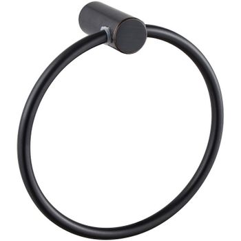 Кольцо для полотенец Haiba HB8404-7 Черное матовое — фото 1, Полотенцедержатели