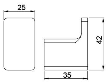 Крючок Timo Selene 14011/03 Черный — фото 3, Крючки для полотенец