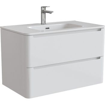 Тумба под раковину Iddis Edifice 80 EDI80W0i95 подвесная Белая — фото 1, Тумбы под раковину