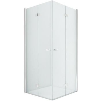 Душевой уголок New Trendy New Soleo Chrome 100x80 D-0150A/D-0152A профиль Хром стекло прозрачное — фото 1, Прямоугольные душевые уголки