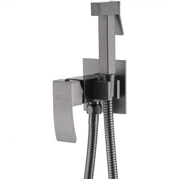 Гигиенический душ со смесителем Abber Wasserfall AF8625NG Никель — фото 1, Гигиенические души