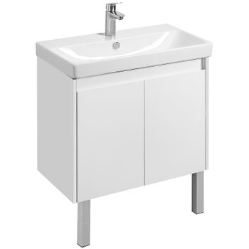 Тумба под раковину Aquaton Сканди Doors 80 1A282901SD010 Белая — фото 1, Тумбы под раковину