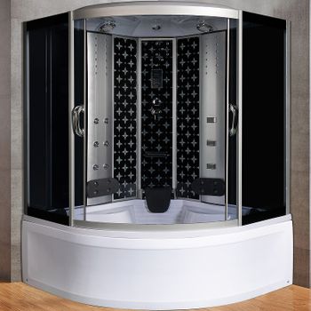 Душевой бокс River Temza 150x150 ТН 10000000742 с поддоном — фото 1, Душевые боксы