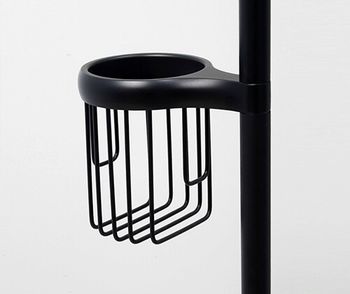 Напольная стойка WasserKRAFT Abens K-1264B Черная глянцевая — фото 5, Стойки - набор держателей